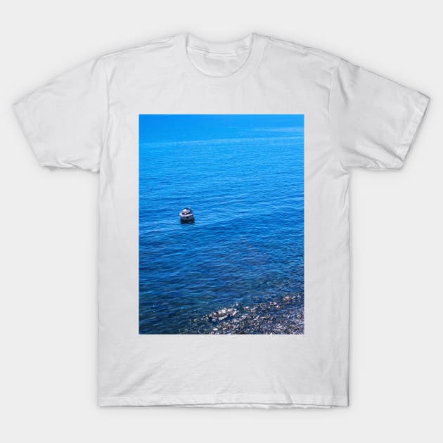 Summer Sea Boat Sailing T-Shirt by eleonoraingrid